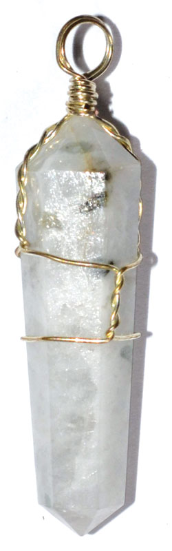 (set of 5) Rainbow Moonstone wire wrapped point (image for) (set of 5) Rainbow Moonstone wire wrapped point