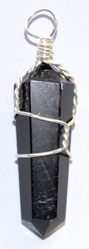 (set of 5) Tourmaline, Black wire wrapped point (image for) (set of 5) Tourmaline, Black wire wrapped point