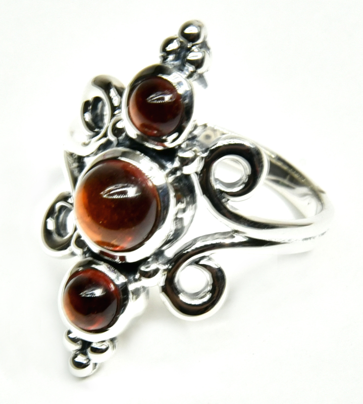 size 8 Hessonite ring (image for) size 8 Hessonite ring