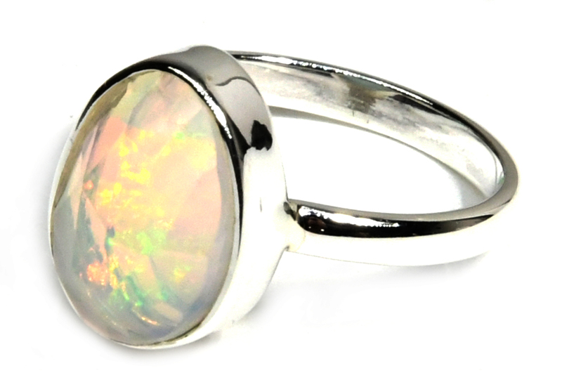 size 8 Euthopian Opal ring (image for) size 8 Euthopian Opal ring