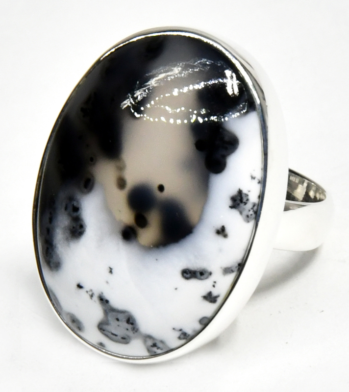 size 7 Dendritic Opal ring (image for) size 7 Dendritic Opal ring