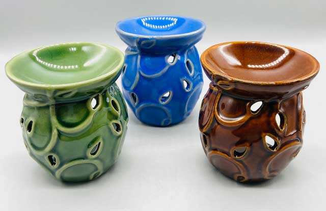 (set of 3) 3" Leaf oil diffuser (image for) (set of 3) 3" Leaf oil diffuser