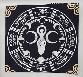 24"x24" Earth Goddess altar cloth (image for) 24"x24" Earth Goddess altar cloth