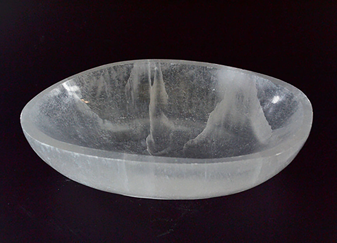 7-8" Selenite altar bowl (image for) 7-8" Selenite altar bowl