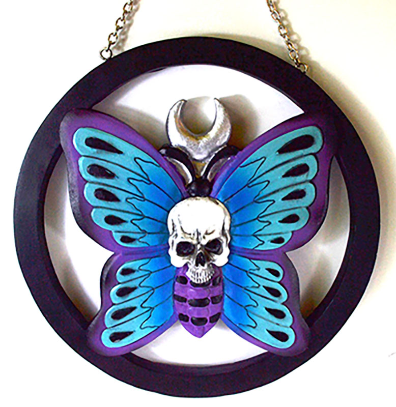 8" Skull on Butterfly (image for) 8" Skull on Butterfly